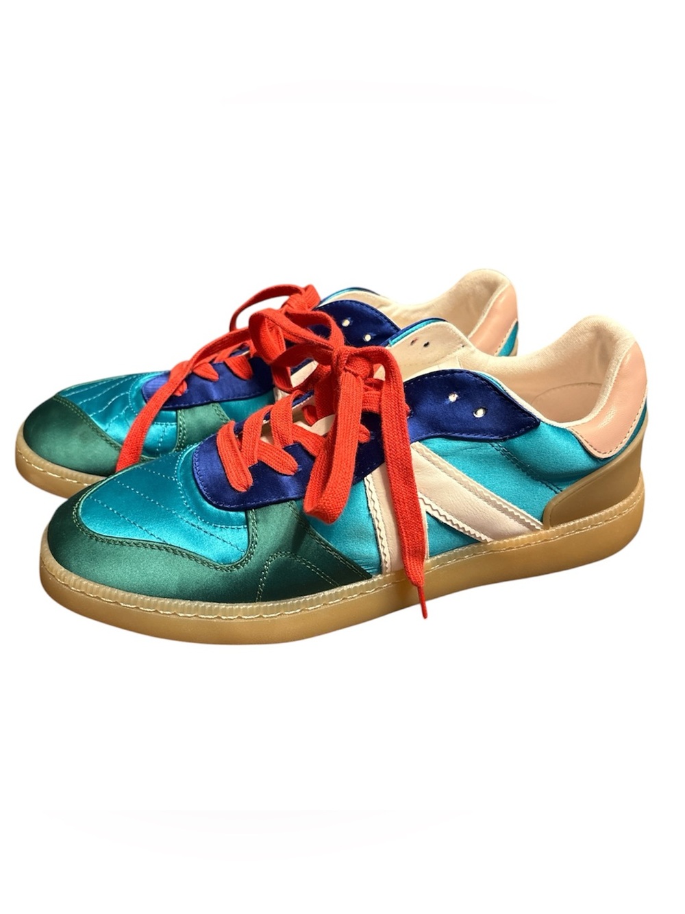 Mia Vesta Sneaker retro teak, green, red Women's Size 9.5